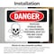 Signmission Pesticide Storage Area Danger Sign, Vinyl Decal, 10in W x 7in L, 2PK OS-2PACK-DS-D-710-L-1523 - alternate 7
